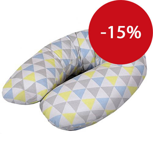 Ceba baby Stillkissen Schwangerschaftskissen Lagerungskissen Multifunktionales Kissen Dreiecke blau Ceba baby Stillkissen Schwangerschaftskissen Lagerungskissen Multifunktionales Kissen Dreiecke blau