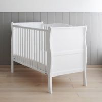 KOKO Babybett - Gitterbett - Kinderbett - NOBLE - weiß - Landhausstil - 120x60 cm